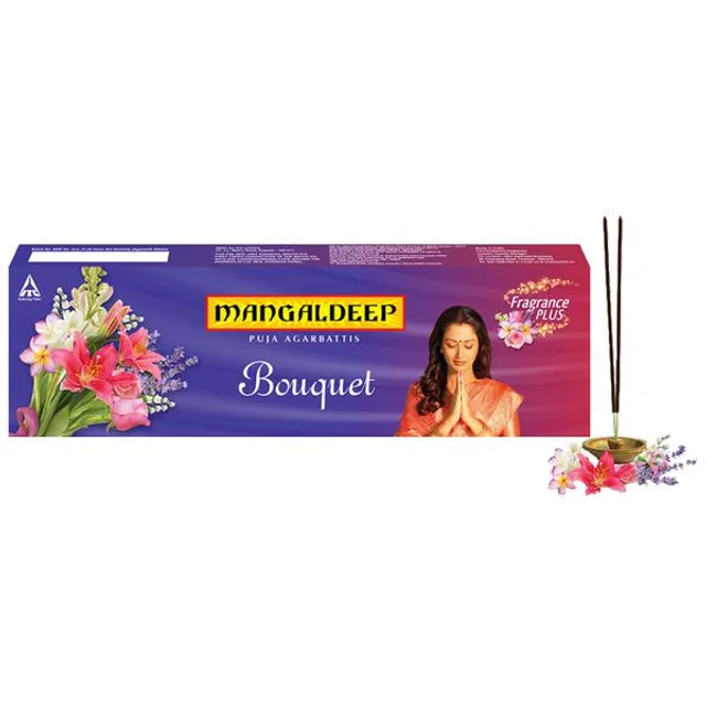 MANGALDEEP BOUQUET AGARBATHI / INCENSE STICKS |76 STICKS 